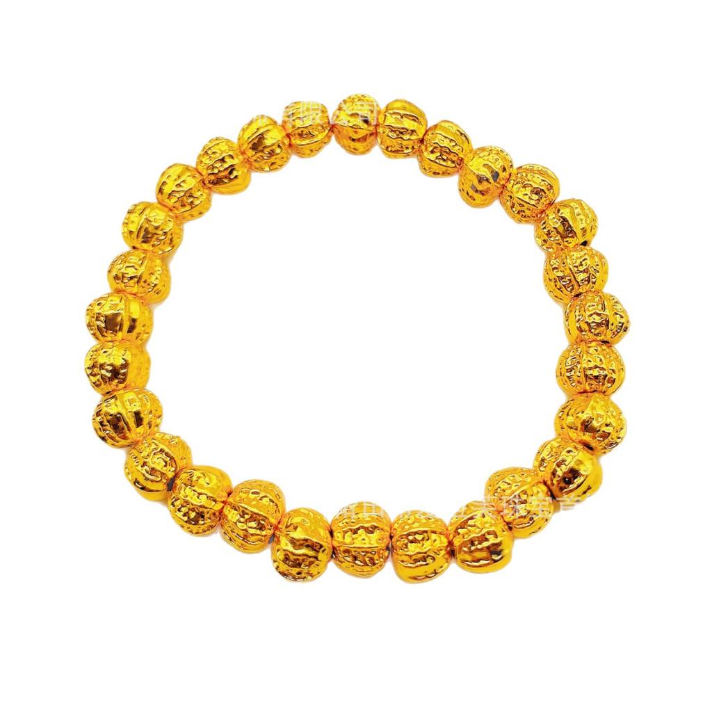 Xiaohongshu popular small walnut beads transfer beads Passepartout bracelet fashion men's and women's bracelets color antique hand jewelry