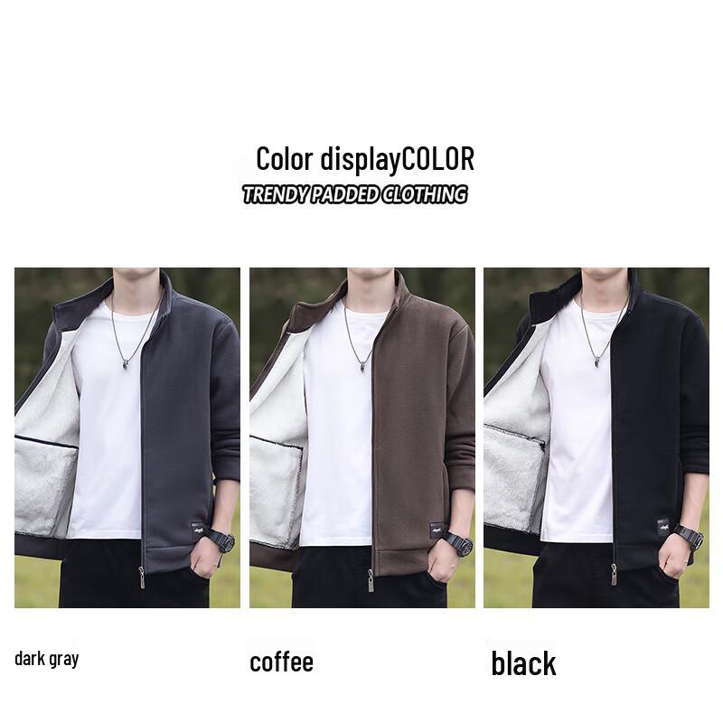 JEANSWEST Veste Polaire Épaisse Automne Hiver pour Homme