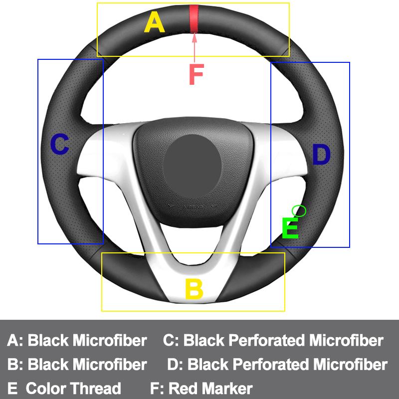 Hand Sew Car Steering Wheel Cover Wrap Artificial Leather White For Smart Forjeremy 2013 Smart Fortwo 2009 2010 2011 2012 2013