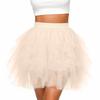 Women's Fashion Color High Waist Mesh Skirt A-line Puff Skirt Cake Skirt Cute Ballet Ball Half Skirt