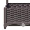 Vidaxl Donica Ogrodowa Z Kratką, Brązowa, 120X40X121,5 Cm, Pp