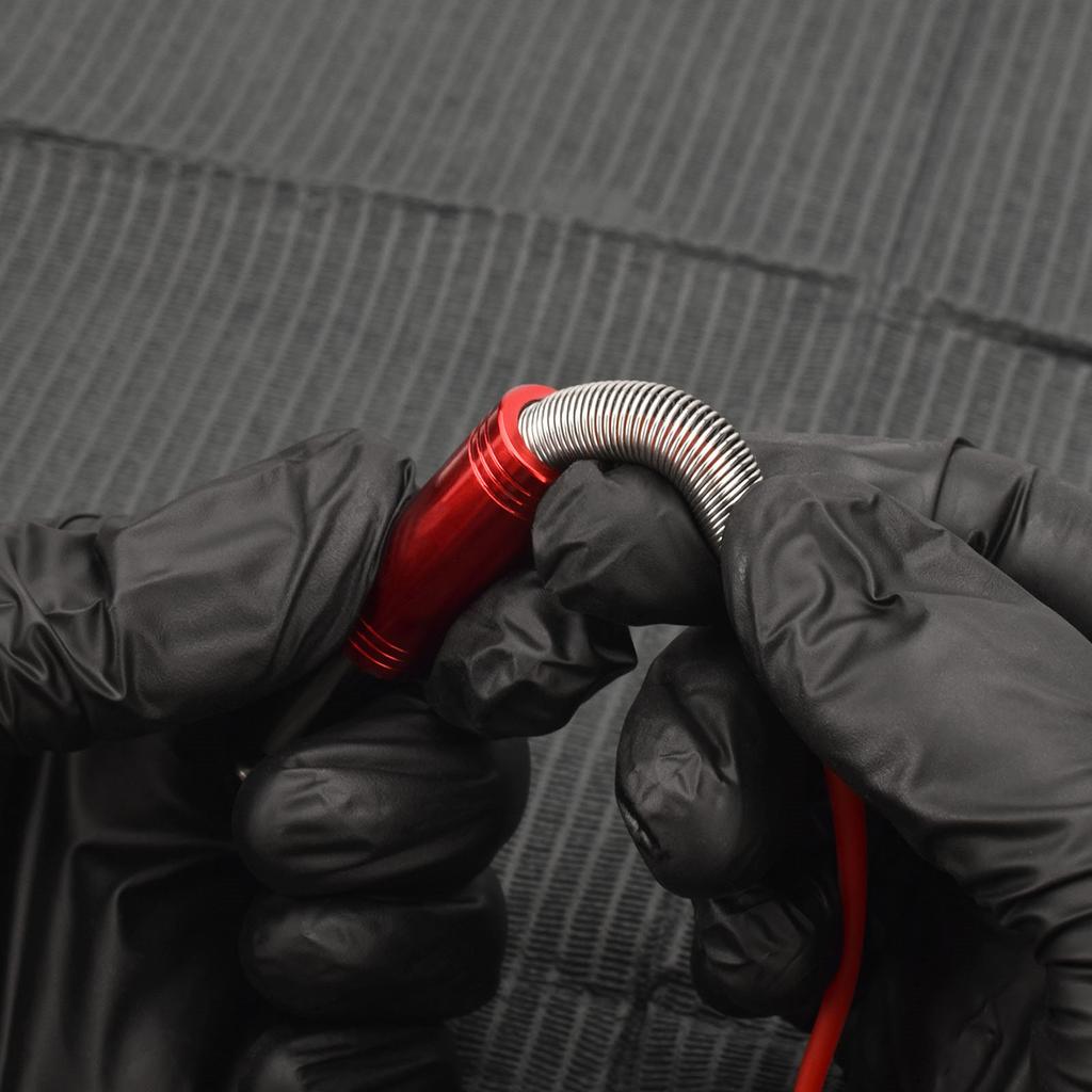 Linie de cârlig pentru tatuaj RCA de 1,7 m Snur de cârlig pentru tatuaj Cablu dual-core din silicon, rezistent la îndoire, în relief auriu