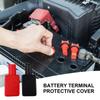 2pcs Car Battery Pole Positive and Negative Protection Cover Soft Plastic Flexible Battery Terminal Insulator Protective