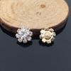 Engood 50Pcs 10mm Round Rhinestone Button Sewing Trim & Embellishments Craft Buckle for Wedding Embellishment Decor DIY Headband