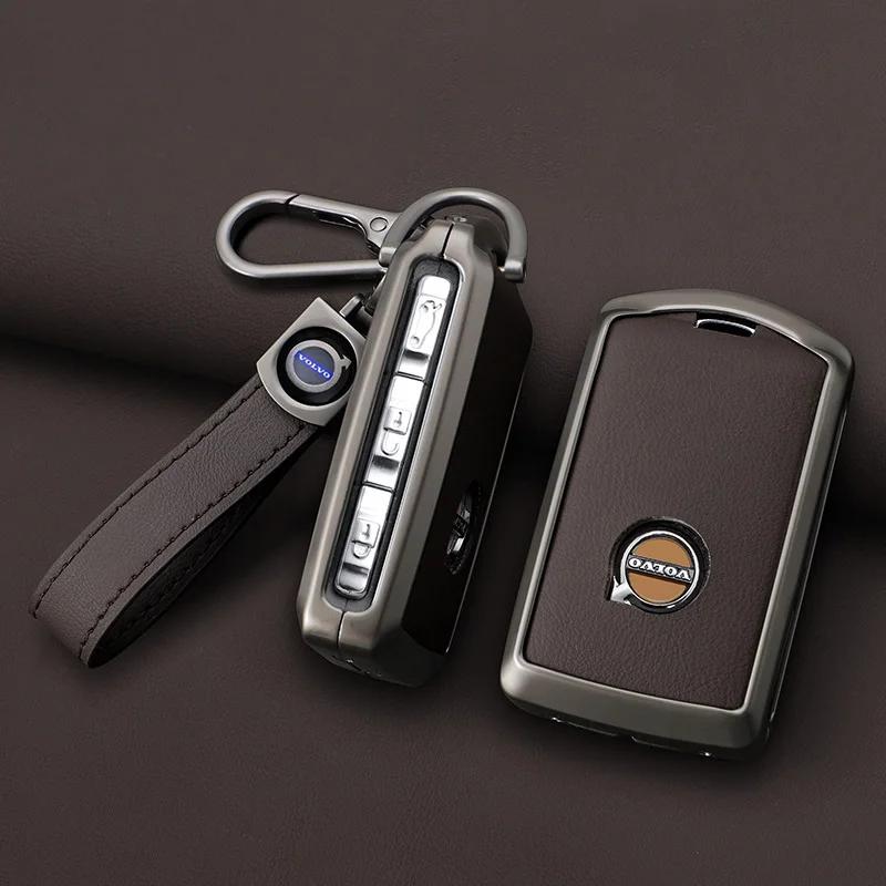 Zine Alloy Car Key Case Shell Cover For Volvo XC60 XC40 XC90 S90 V60 S60 V90 T5 T6 T8 Polestar 1 Polestar 2 Protection Accessory