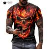 Vintage Skull Men's T-Shirt Summer Outdoor Men's Tops Fashion Oversized Men's Short Sleeve Tee Casual Breathable Men's Clothing