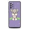 Cartoon Schnauzer Dog Phone Case for Samsung A51 A71 A21S A12 A11 A15 A25 A31 A41 A23 A33 A53 A73 A03S A05S A13 5G A35 A55 Cover