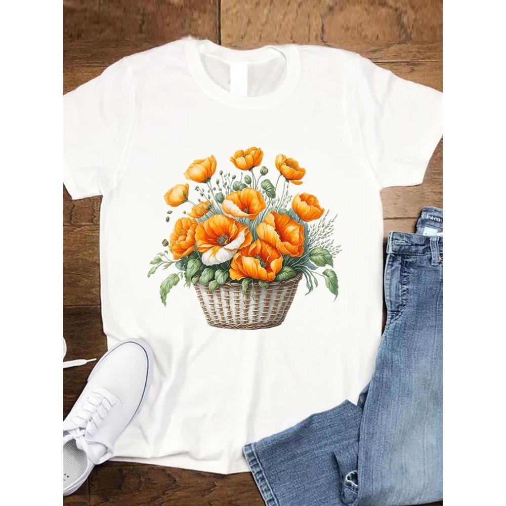 Leopard Love Trend 90s Women Fashion Clothing Tee Top Casual Short Sleeve Tshirts Graphic T-shirts T Female Cartoon Lady Clothes