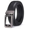 Popular, white automatic button head men's leather belt, men's fashion casual pants belt