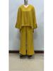 Summer 2025 Women's Solid Batwing Sleeve Two-Piece Set
