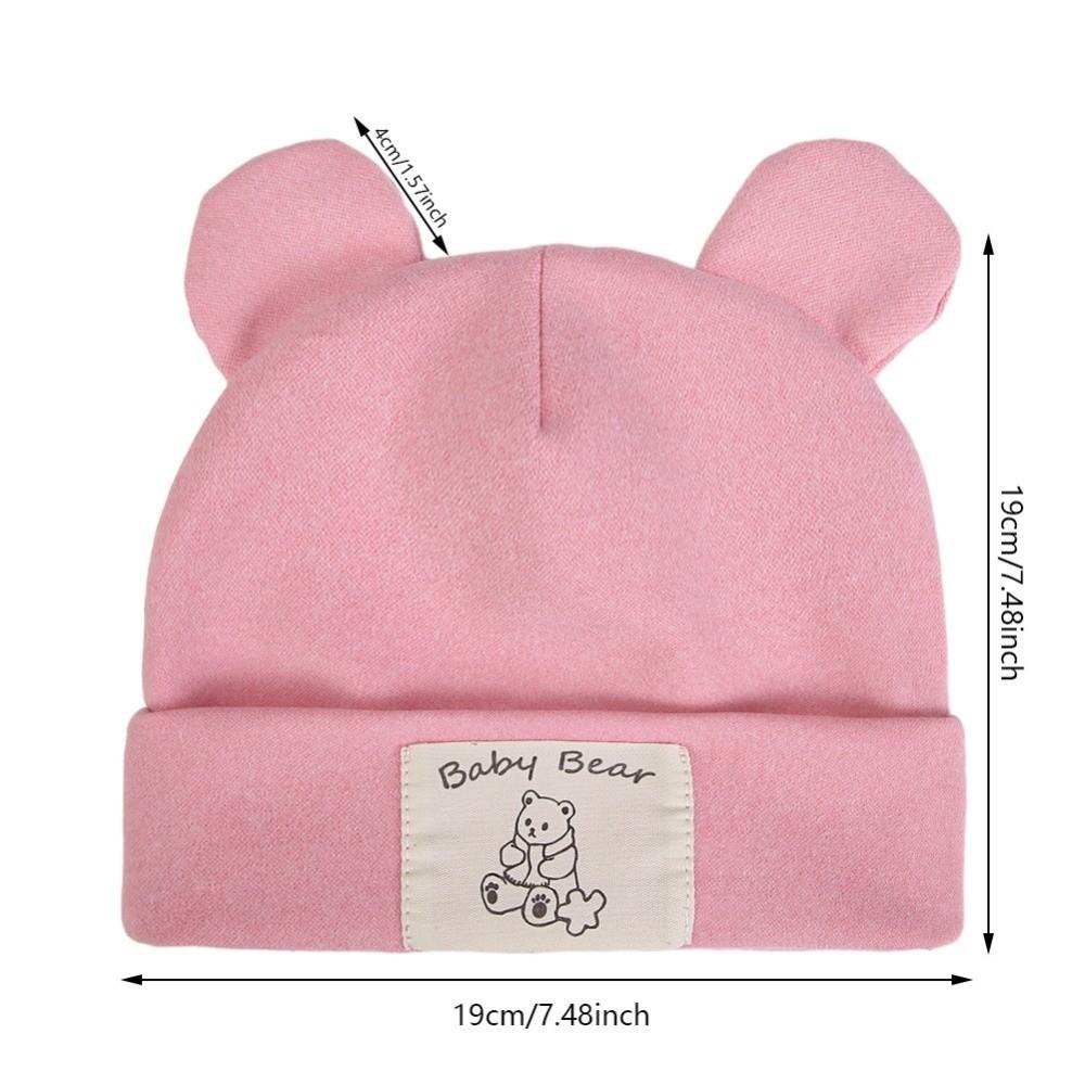 Windproof Beanies Bonnet Cute Bear Ear Ear Protection Cap New Pullover Hat  Autumn Winter