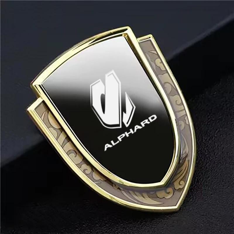 Car Stickers 3D Metal Accsesories Auto Accessory for Toyota Alphard Vellfire