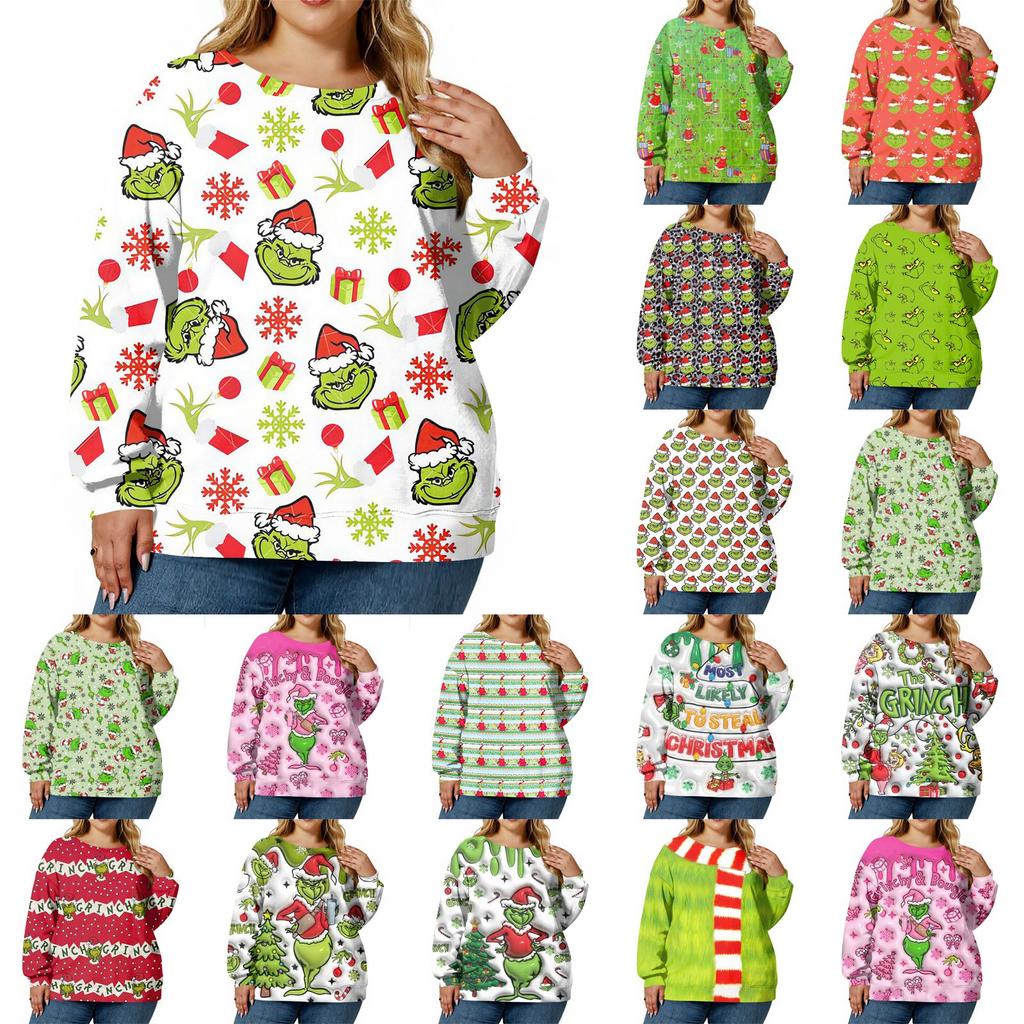 Christmas Sweatshirts For Women Sweater Cute Shirt Fall Pullover Top