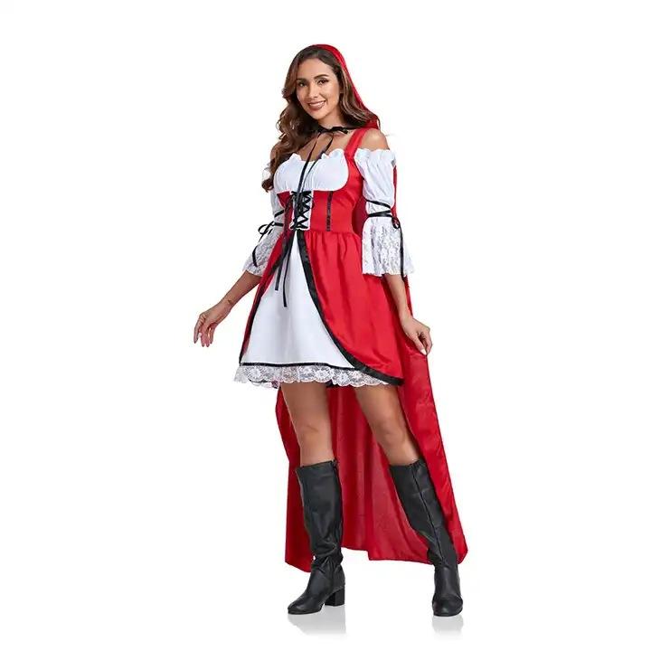 Cosplay Halloween new Little Red Riding Hood game uniform fairy tale forest adventure stage costume