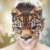 Leopard Mask Halloween Half Face Funny Mask Leopard Cosplay Carniva Mask Dress Up Women Cosplay Mask For Masquerad