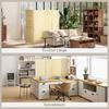 Room Divider, Freestanding Privacy Screen, 4 Panel Folding, 180 X 180cm, Natural