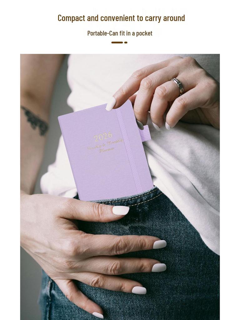 Auf Lager 2026 Englisch Wochenplaner Tagebuch 24K