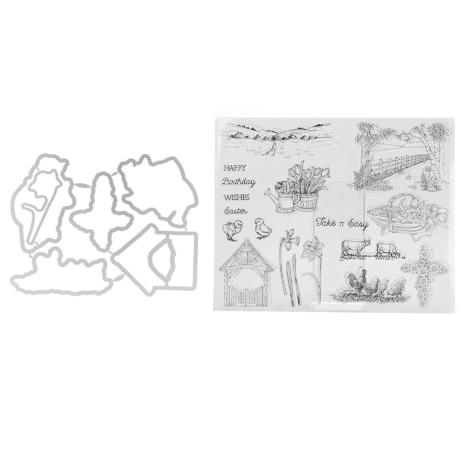 

Clear Stamps Hand Made Reusable Multifunctional DIY Transparent Stamp for Card Making Photo Album Greeting Cards