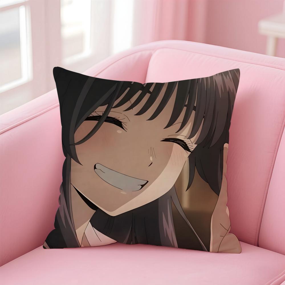 anime Kaoruko Waguri Cushion Cover Comfortable Reversible Pillow Cover Ideal for Car Sofa Bedroom & Beyond