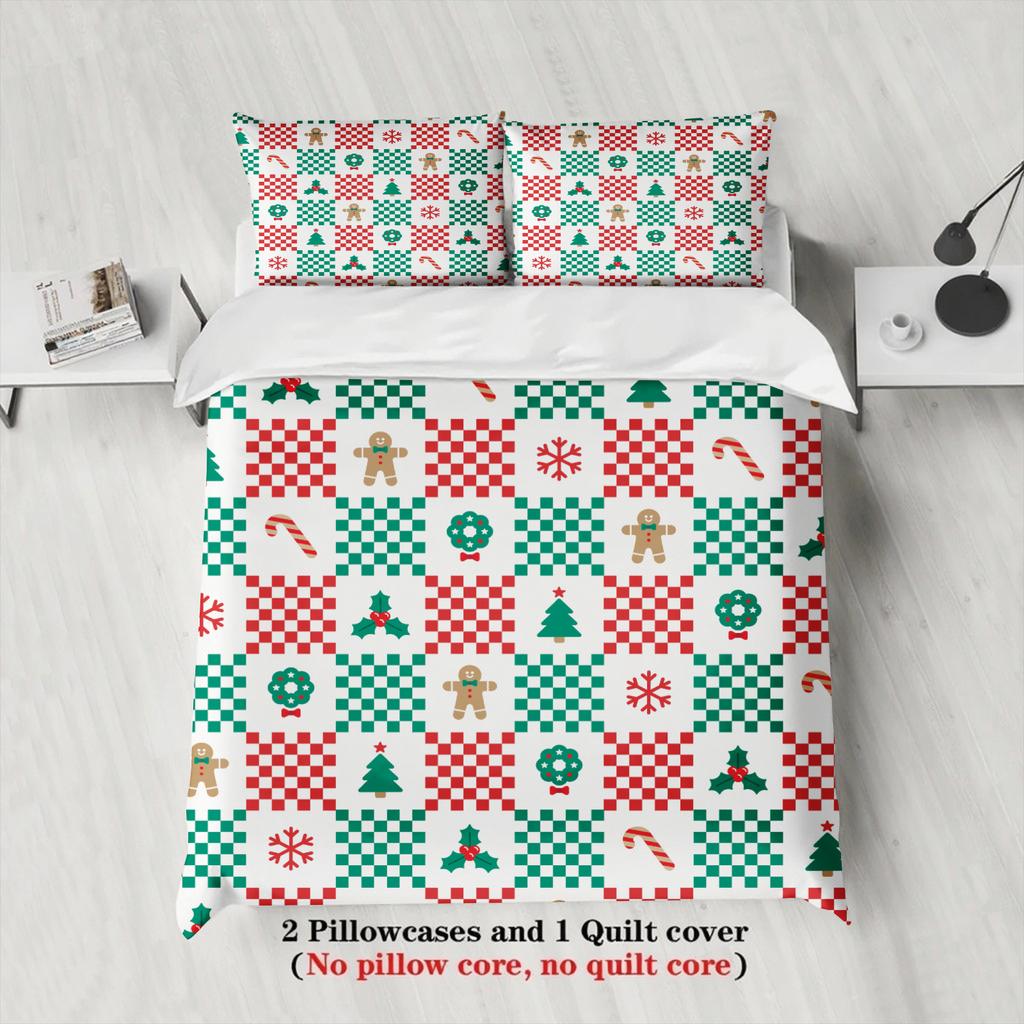 Merry Christmas Bedding Set Christmas Tree Duvet Cover Set Single Twin Queen King Size No Filling Christmas Gift For Home Decor