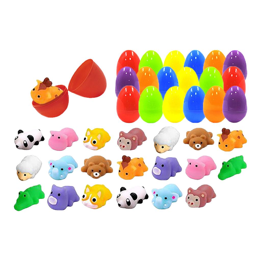 Newborn Objects Pack Of 12 Filled Easter Eggs Colourful Easter Eggs With Different Toys For Fun Easter Eggs For Easter Party