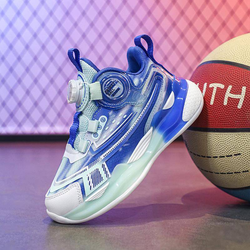 Mädchen, Jungen, Mittelschüler und ältere Kinder, drehbare Knöpfe, großes Mesh, neue Frühling- und Herbst-Einzelnetz 2025 Laufschuhe, trendige Sport-s