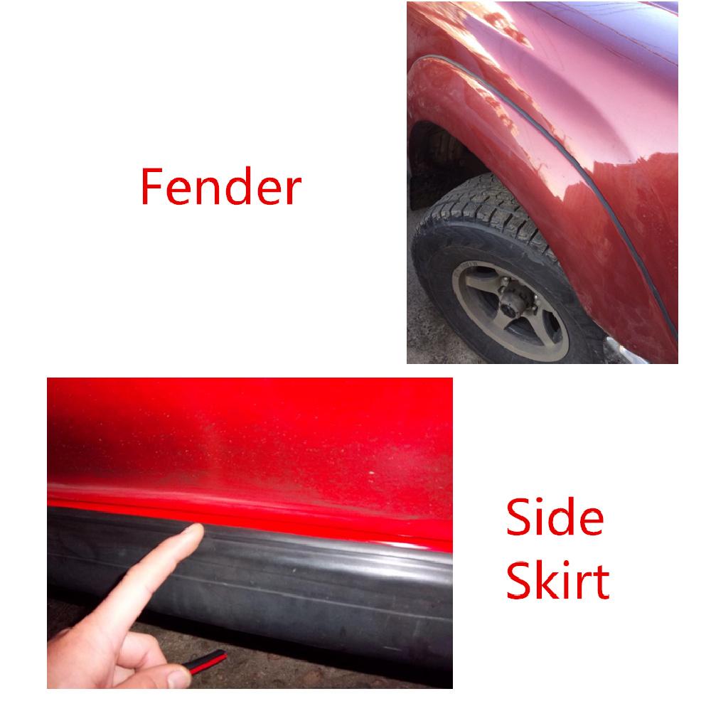 5M Slanted T-Type Seal Strip Car Bumper Lip Fender Side Skirt Trim Weatherstrip