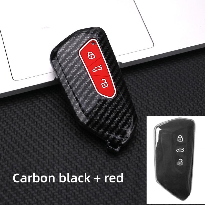 Silicon Carbon Fiber Abs Matte Car Key Cover Case For Volkswagen Vw Golf7 Mk7 Seat Ibiza Leon Fr 2 Altea Aztec For Skoda Octavia