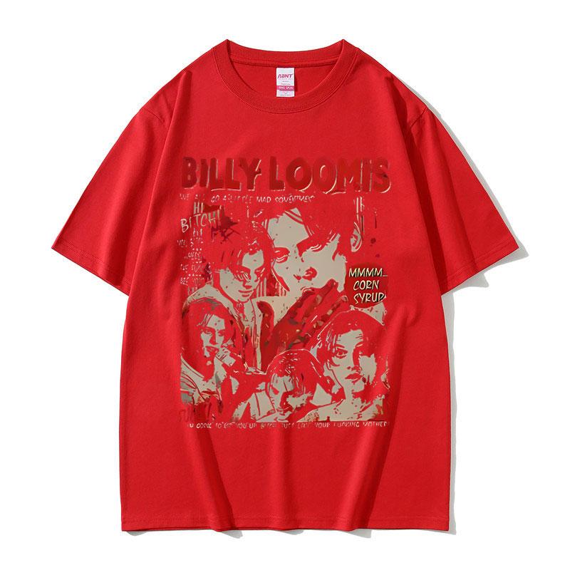 90s Vintage Horror Movie Scream Tshirts Billy Loomis We All Go A Little Mad Billy T Shirts Unisex Fashion Retro Oversized Tshirt S