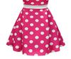 Baby Girls Polka Dot Fancy Dress Halloween Costume Birthday Party Outfit with Mouse Ears Hair Hoop Hot Pink Age [Dressy Daisy] 3-4