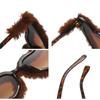 Plush Cute Funny Heart Shaped Sunglasses Fashionable Sun Glasses Personality Love Gradient Pink Glasses Sexy Cat Eye Party Eyewear