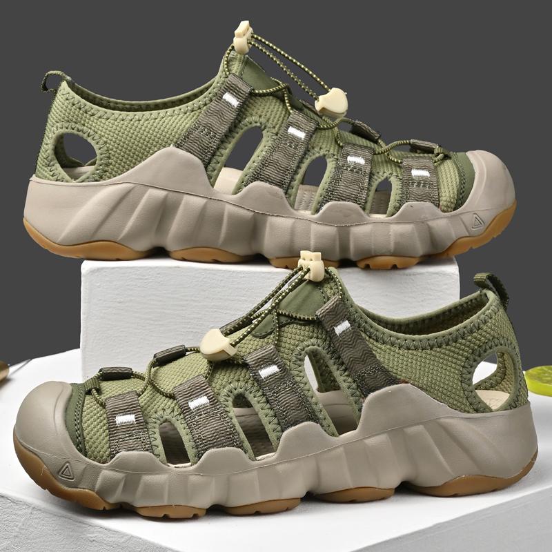 Fashion New Fashion Sports Outdoor Trekkin Breathable Men's Genuine Leather Sandal Casual Comfortable Soft 36-46 Colorful Beach Sandals