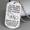 Simple Engraved Dog Tag Pendant Necklace Parent-child Intimate Gift