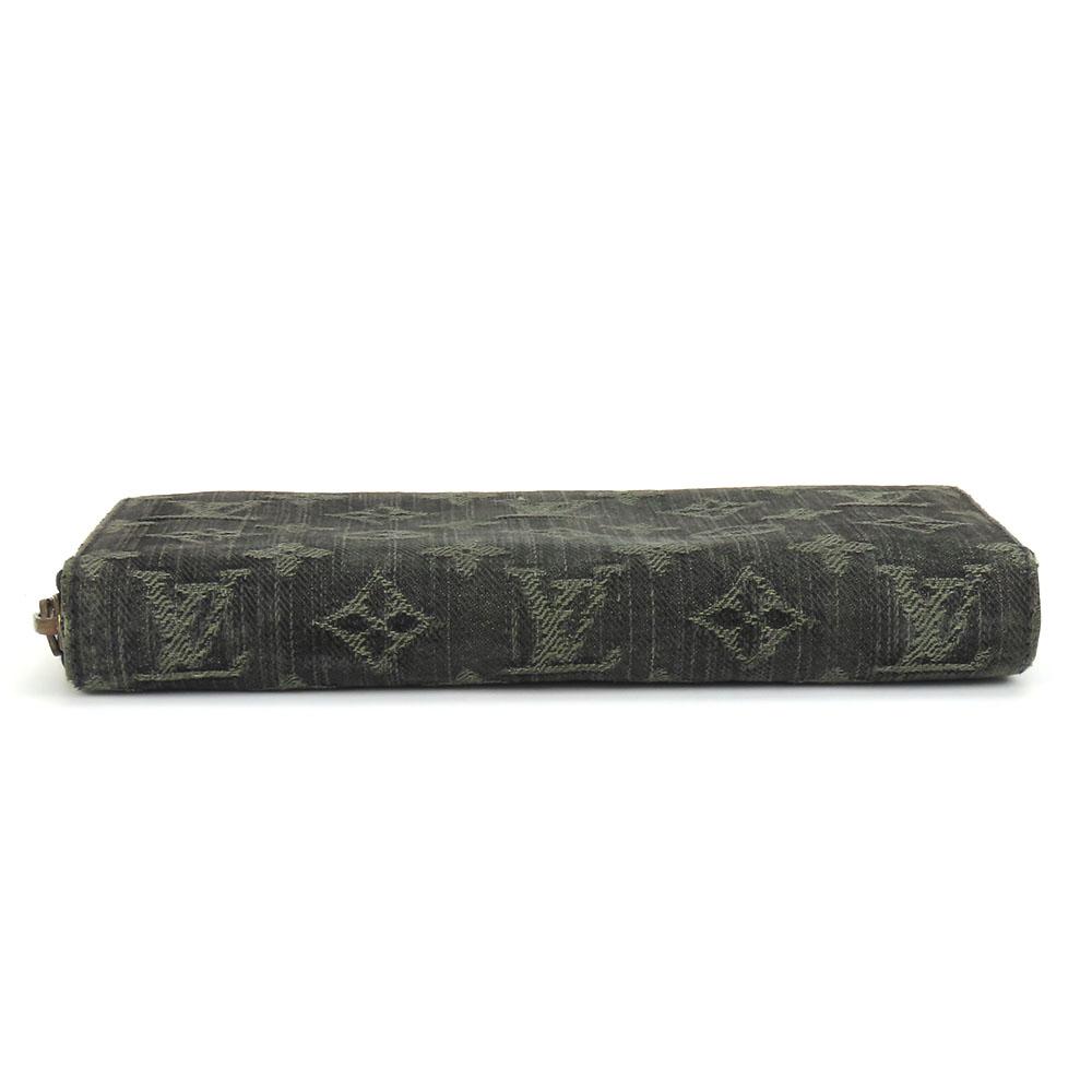 Used LOUIS VUITTON Purse Zippy wallet M95614 Zip Around Monogram denim Noir black Accessory