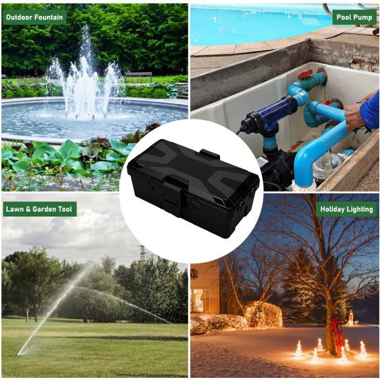 Outdoor Electrical Box Cover Power Strip Protector IP54 Waterproof UV Resistant Weatherproof Wide Compatibility Outlet Cover