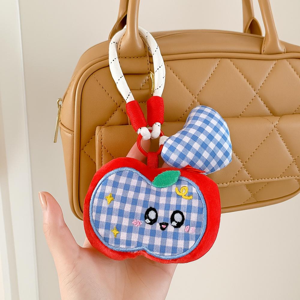 Soft Plush Coin Purse Keyring Cartoon Bag Pendant Creative Plush Doll Keychain  Hanging Accessory