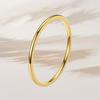 Women's Stainless Steel 2mm Minimalist Ring - Non-Fading Titanium Steel Fashion Accessory