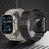Mediolański Pasek do Apple Watch Band Ultra 2 49mm 10 46mm 9 8 7 45mm Luksusowa Metalowa Bransoleta z Magnetycznym Zapięciem dla iWatch 6 5 4 SE 44mm