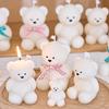 3D Cute Bear Silicone Candle Mold DIY Animal Ornaments Craft Gifts Making Aromatherapy Soap Plaster Resin Casting Molds Home Dec