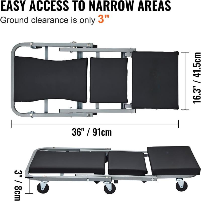 36-Inch Professional Car Repair Creeper Board Wheel Cart