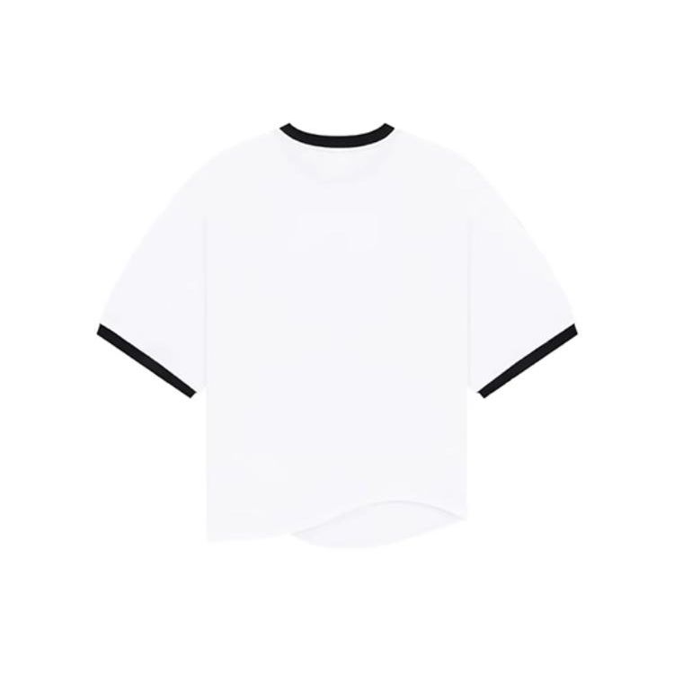 We11done Ss23 Logo Monster Letter Print Short Sleeve T-Shirt Unisex Tops WD-TT1-23-736-U-BK