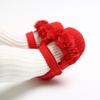 MYGGPP Small Flower Woolen Baby Princess Shoes Baby Shoes Soft Soled Toddler Shoes
