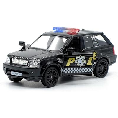 1/36 Skala Land Rover Range Rover Politi SUV Kjøretøy Leke Bil Legering Støpt Bilmodell Leke med Trekk tilbake for Barn Gaver Leke Samling