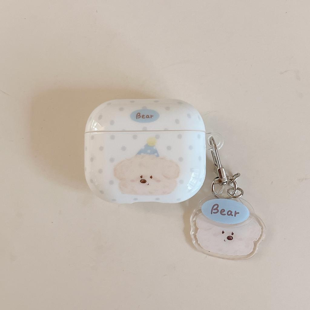 Cartoon bear is suitable for Apple AirpodsPro1 Bluetooth headset 1 protective case, soft case, earphone case 1st generation pro.