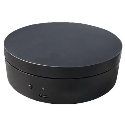 Elektrischer Drehteller 360 Grad drehbar USB-Aufladung/Batteriebetriebene automatische Drehplattform für Modellkuchen 3D-Bilder
