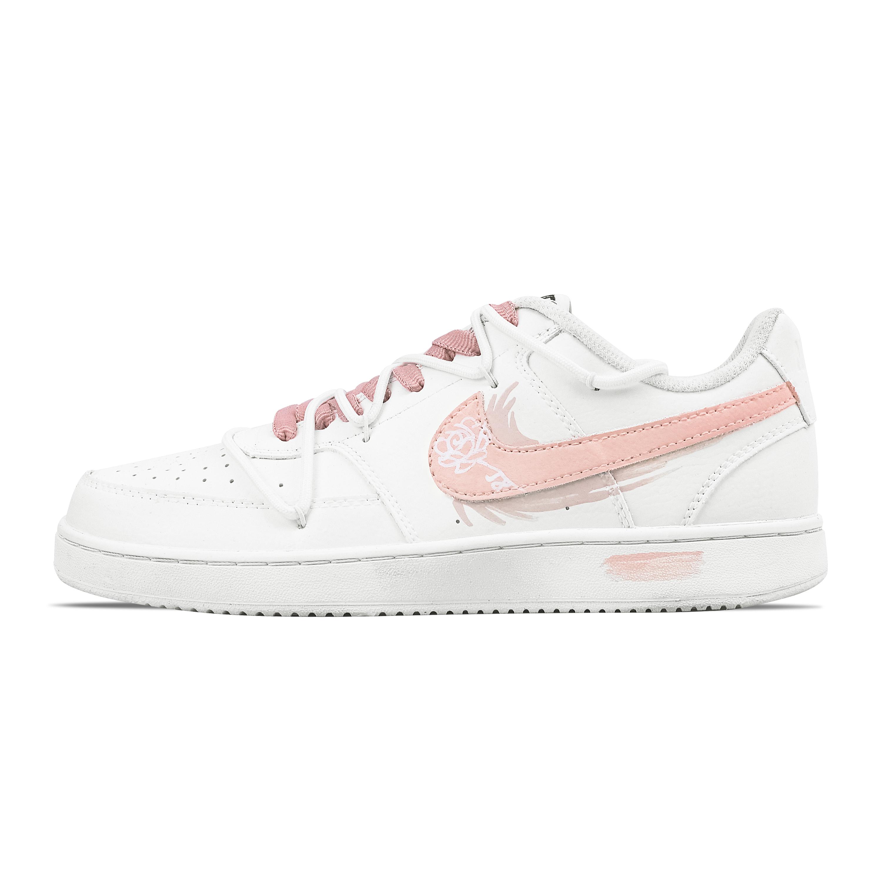 

Nike Court Vision 1 Low top Skateboard Shoes Men s White Pink DH2987-101(Team459-) 45