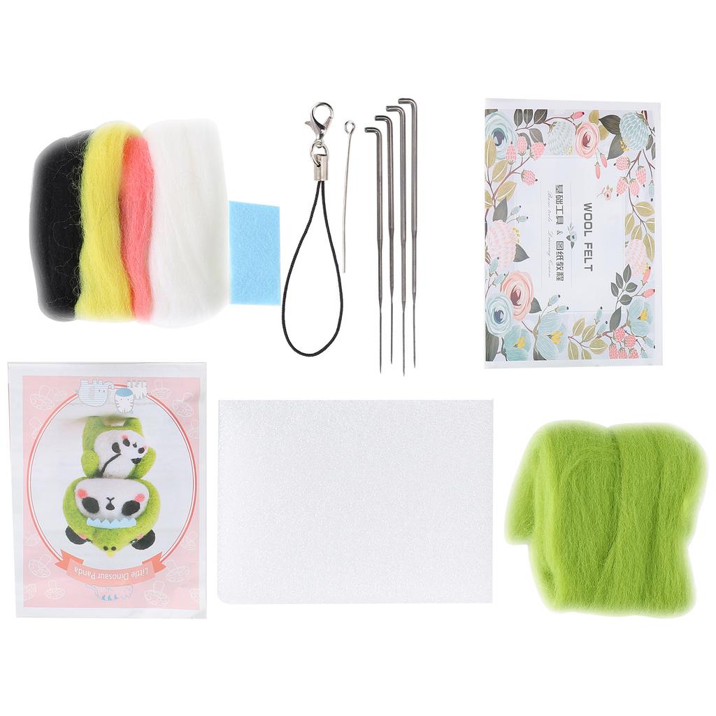 Kit de împâslire cu ac, consumabile pentru împâslire cu lână, materiale pentru jucării de păpuși de pluș cu animale, materiale DIY pentru confecționare, 122 # mici