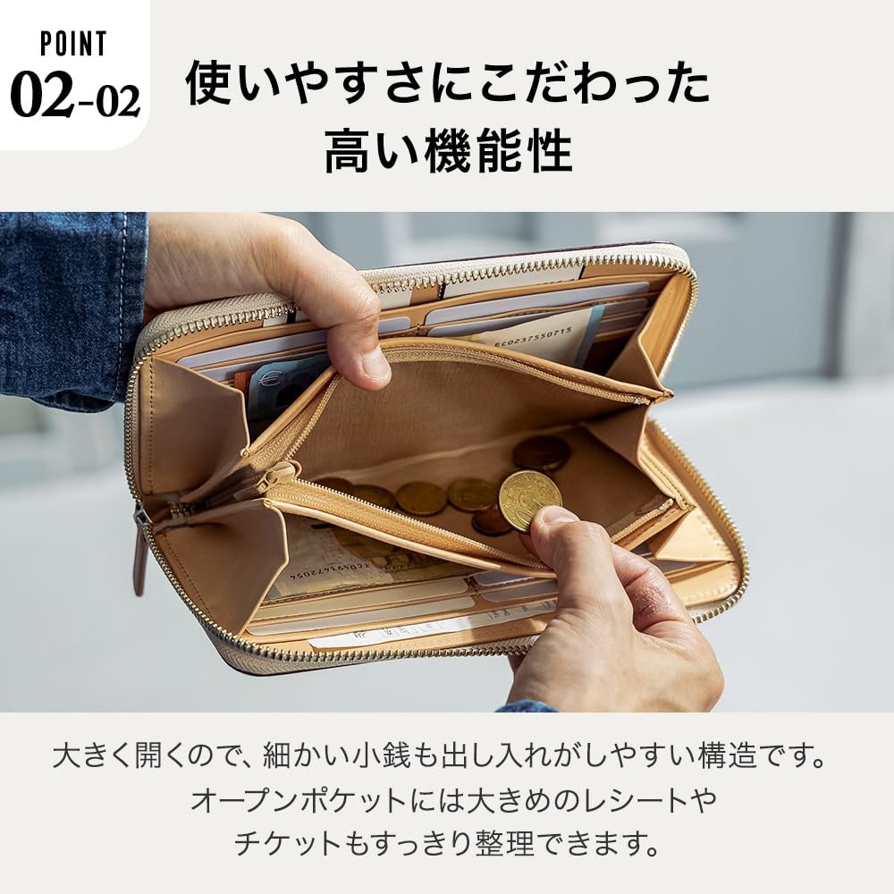 Flying Horse Men's Long Wallet with Zip-Around Closure, Cordovan Leather (04.Green)