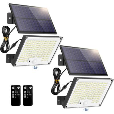 Luci solari a LED per esterni, 3 modalità di illuminazione, sensore di movimento solare wireless, lampada da parete impermeabile, alimentazione solare, recinzione da giardino, cortile