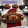 Manchester Glory Bedding (1 * duvet cover + 2 * pillowcase, without core) 2D Flat Duvet cover and pillowcase Soft and comfortable Bedding set